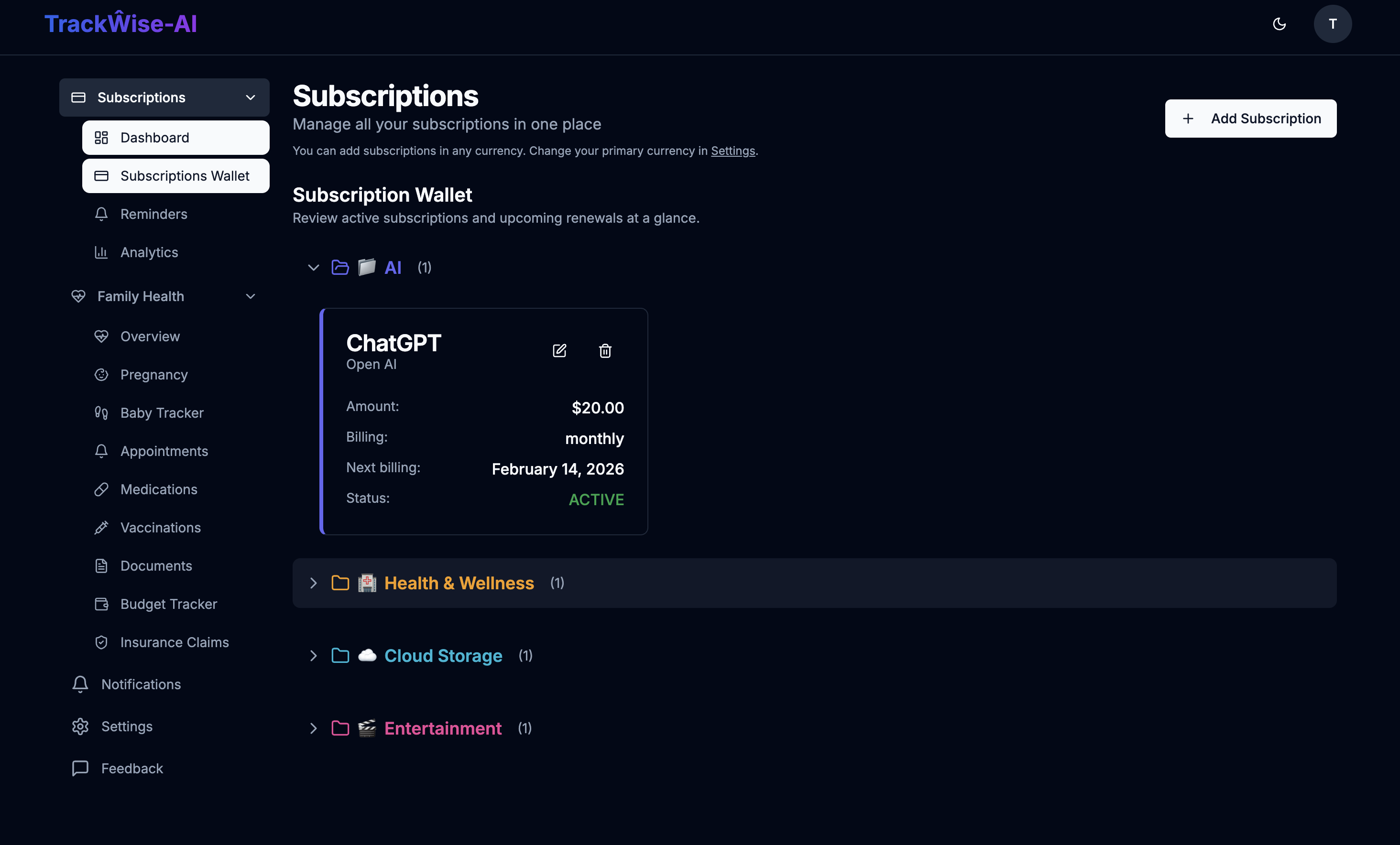 TrackWise Screenshot 2